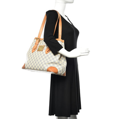 Louis Vuitton Damier Azur Hampstead MM 2 of 12