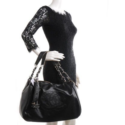 Chanel Lambskin Edgy Large Shoulder Bag Black 2 of 7