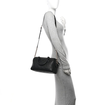 Gucci Calfskin GG Emblem Small Top Handle Bag Black 3 of 10