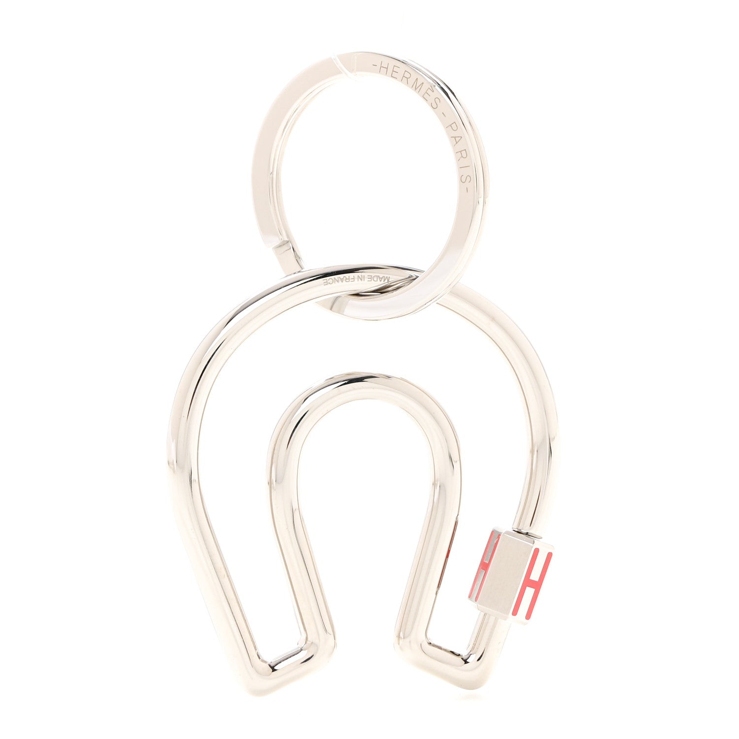 Hermes Stainless Steel Fer a Cheval Key Ring 1 of 3