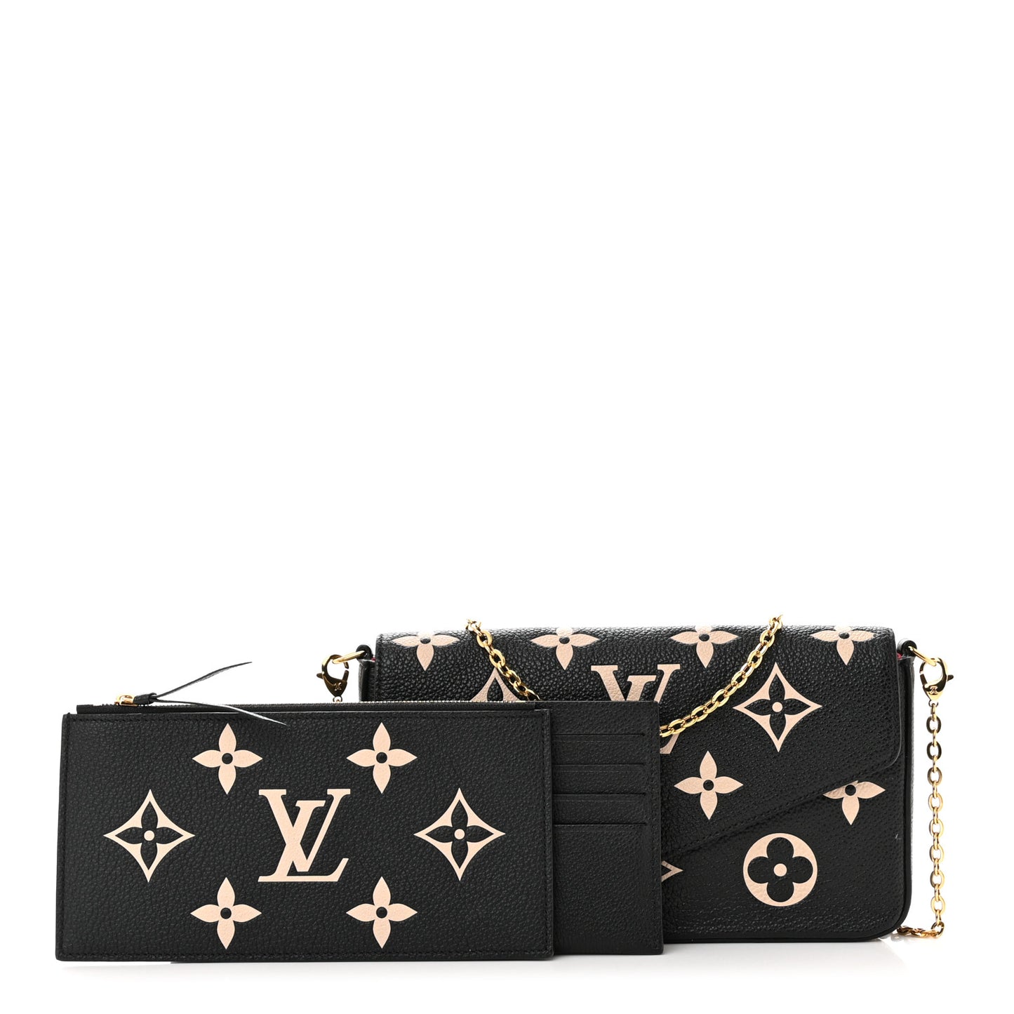 Empreinte Monogram Giant Felicie Pochette Black Beige