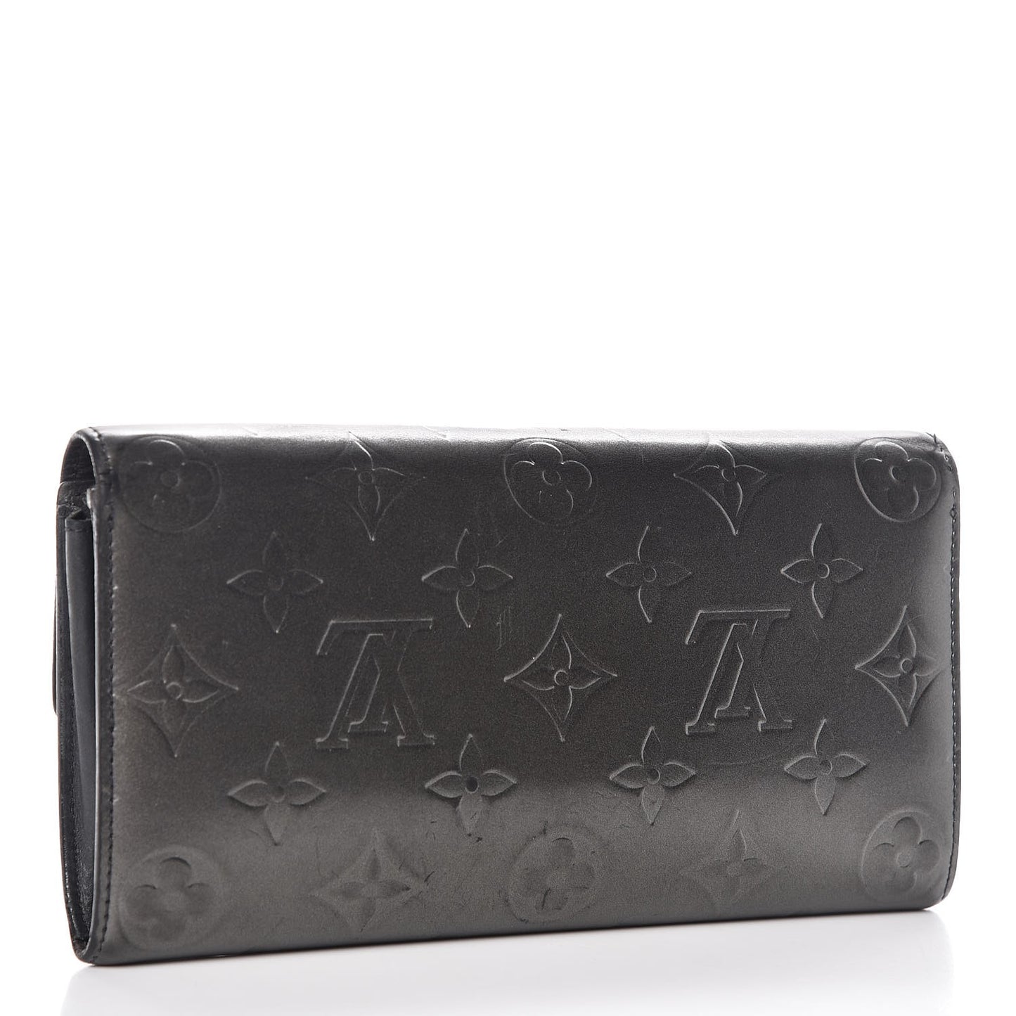 Mat Monogram Sarah Wallet Gris