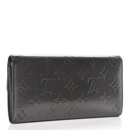 Louis Vuitton Mat Monogram Sarah Wallet Gris 3 of 12