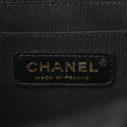 Chanel Patent Quilted Sparkle Glitter Jumbo Single Flap Black 6 of 13