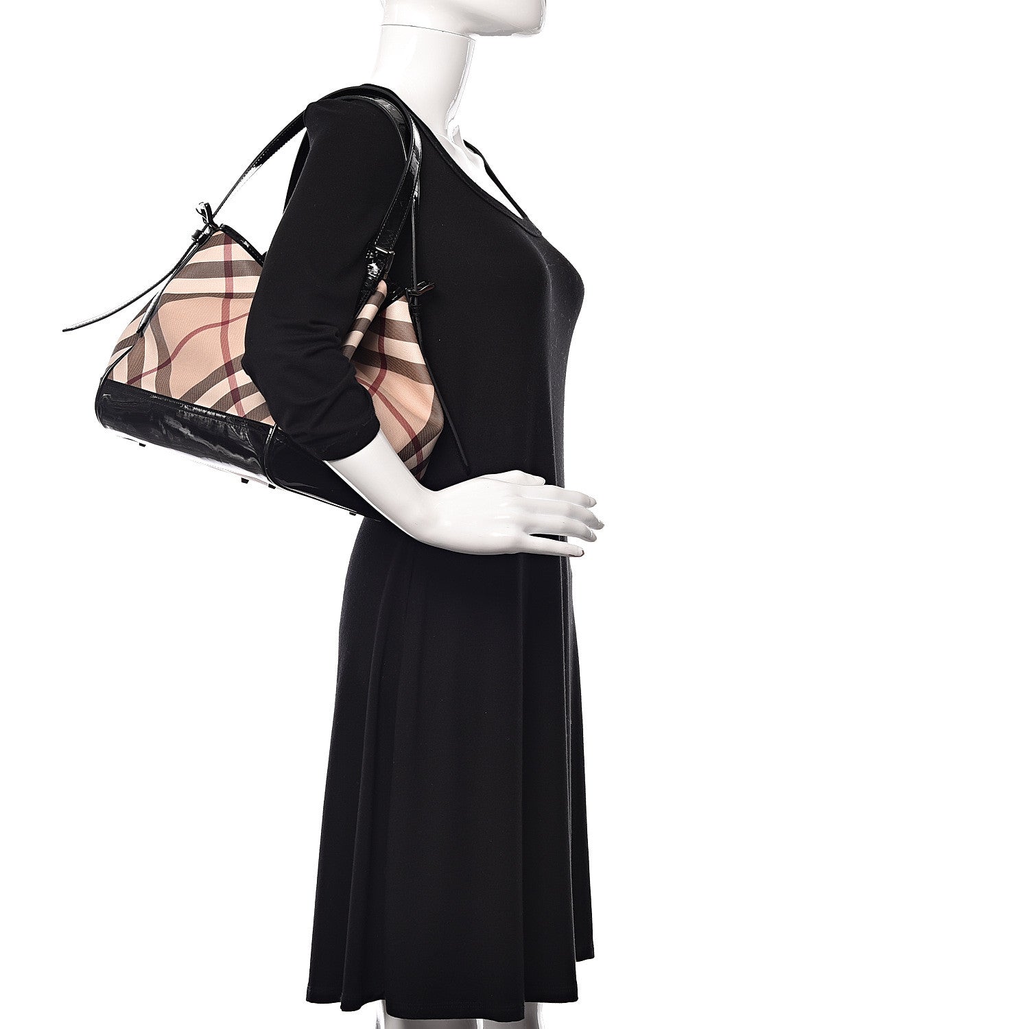 Burberry Supernova Check Tote Black 2 of 10