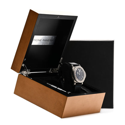 Panerai Titanium Calfskin 47mm Luminor Submersible BMG-TECH Automatic Watch Blue PAM00692 5 of 5