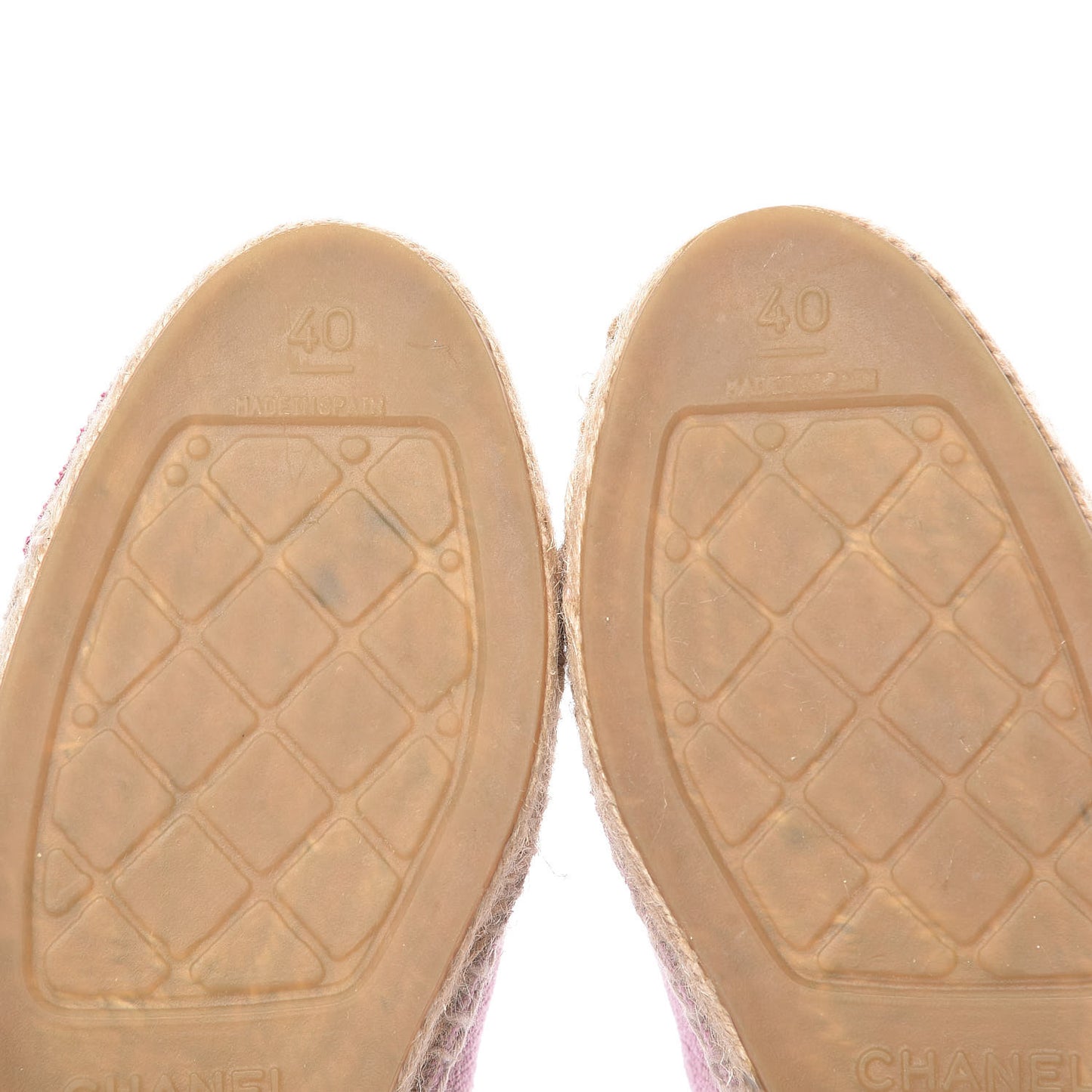 Toile Sequin CC Espadrilles 40 Pink Dark Pink