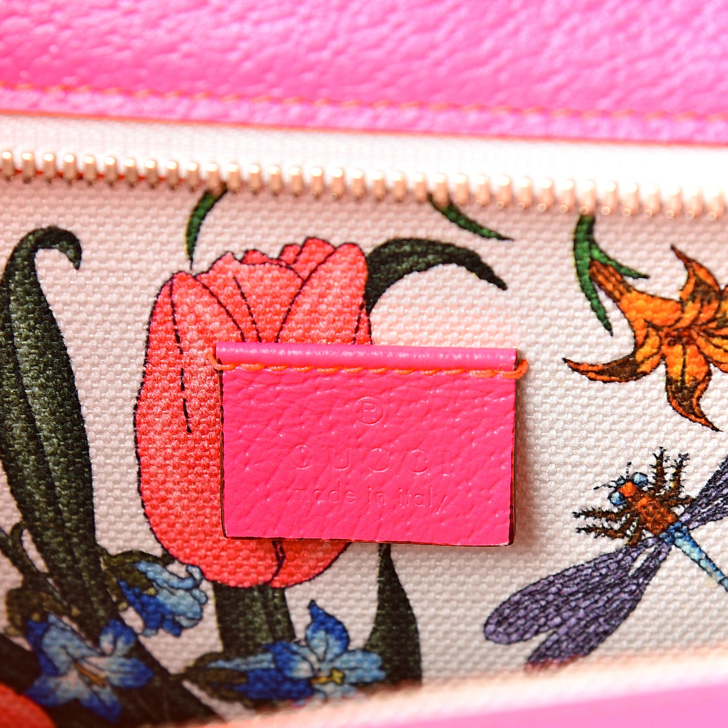 Canvas Medium Flora Tote Fuchsia