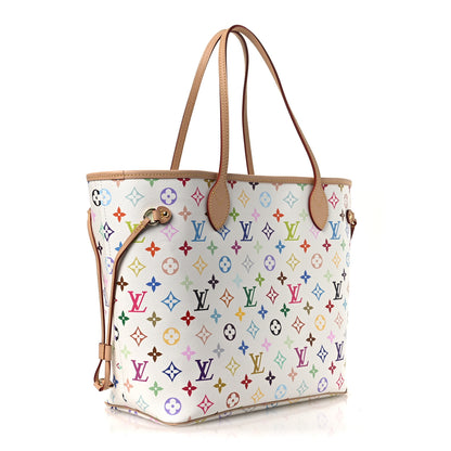 Louis Vuitton LV X TM Monogram Multicolor Neverfull MM White 4 of 11