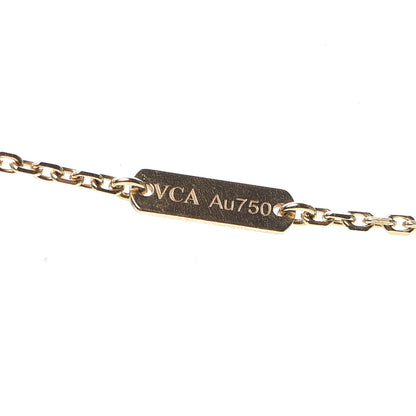 Van Cleef & Arpels 18K Yellow Gold Carnelian Vintage Alhambra Pendant Necklace 4 of 7