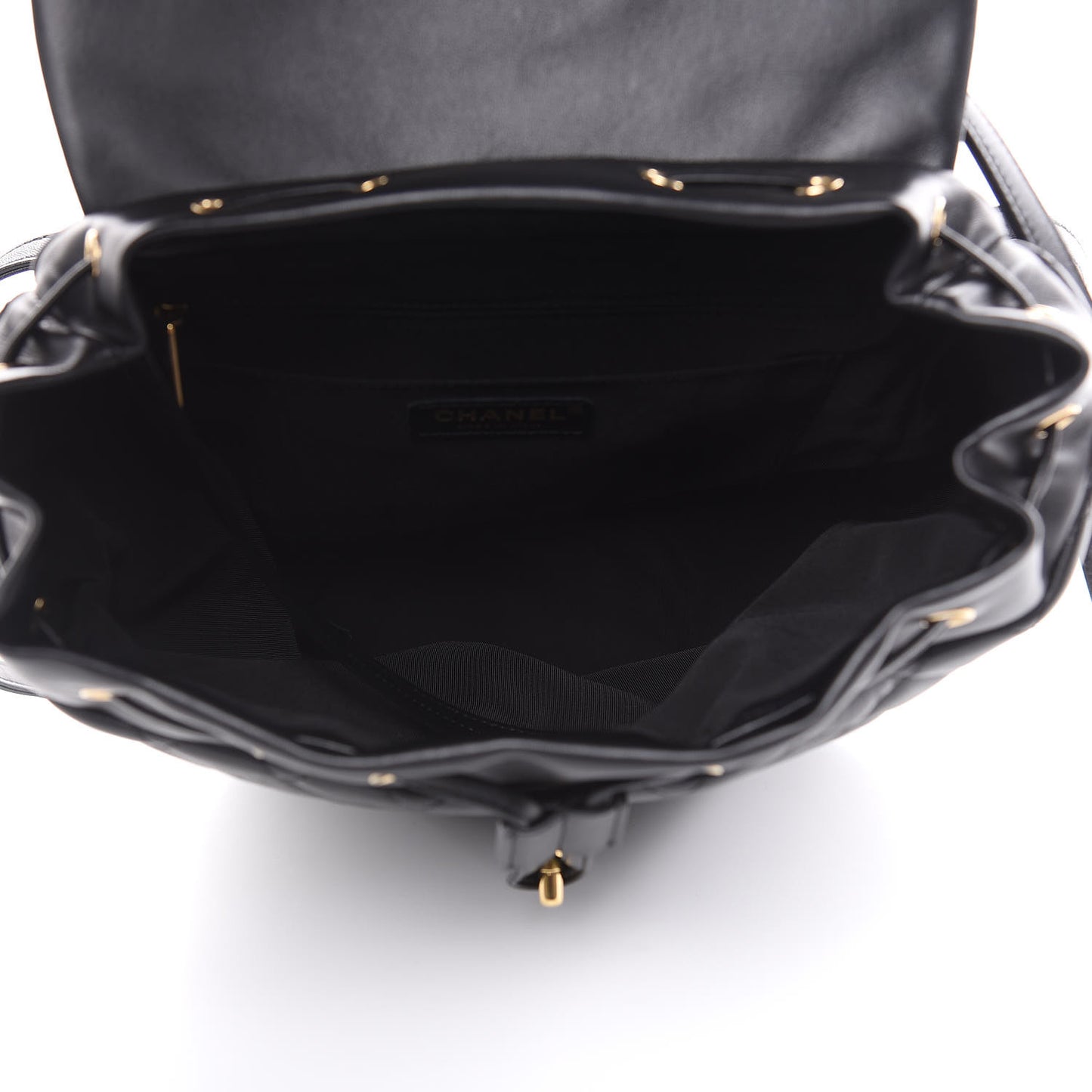 Lambskin Quilted Large Urban Spirit Backpack Black