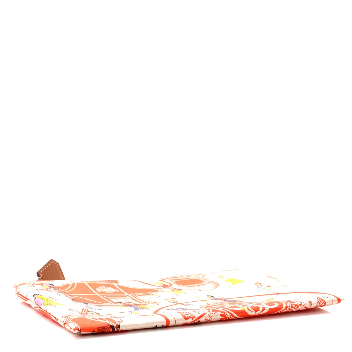 Technical Silk Ex-Libris Les Parisiennes Silky Pocket Cosmetic Case Geranium Nata Gold
