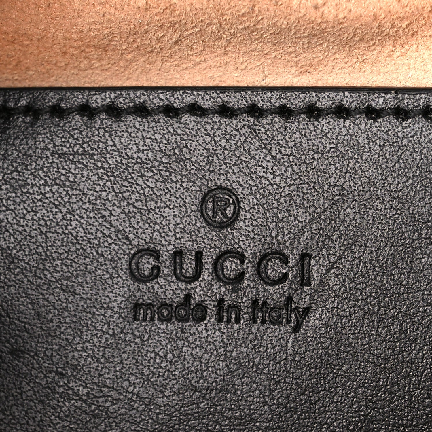 Gucci Calfskin Matelasse Small GG Marmont Chain Shoulder Bag Black 6 of 12