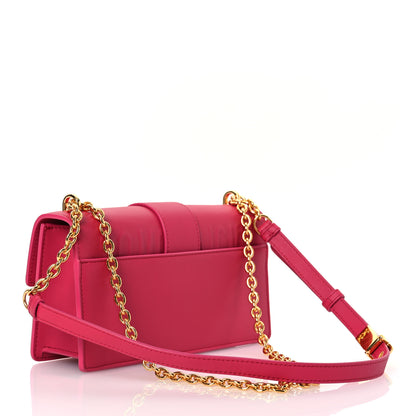Christian Dior Grained Calfskin 30 Montaigne East West Chain Flap Bag Passion Pink 3 of 12