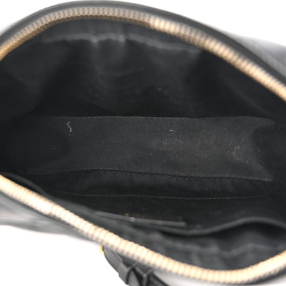 Saint Laurent Calfskin Matelasse Monogram Lou Camera Bag Black 5 of 16