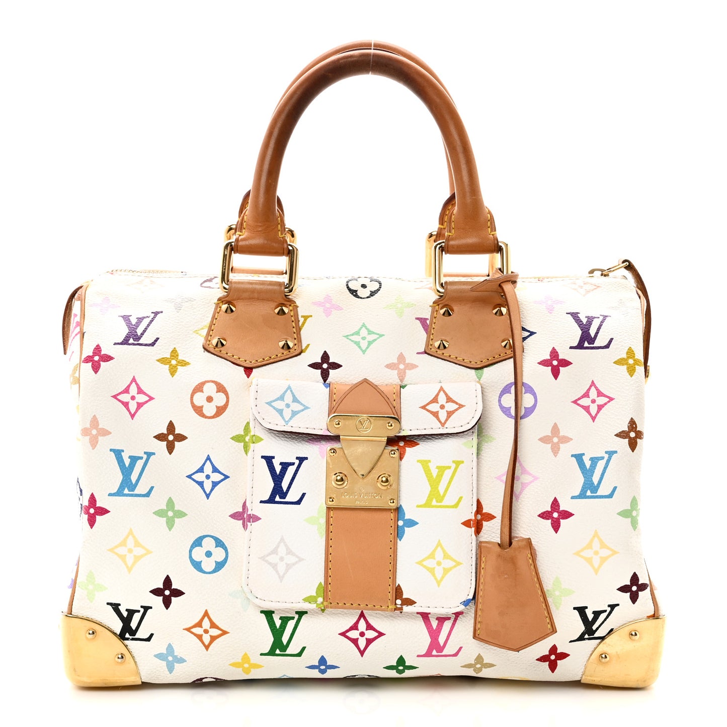 Monogram Multicolor Speedy 30 White