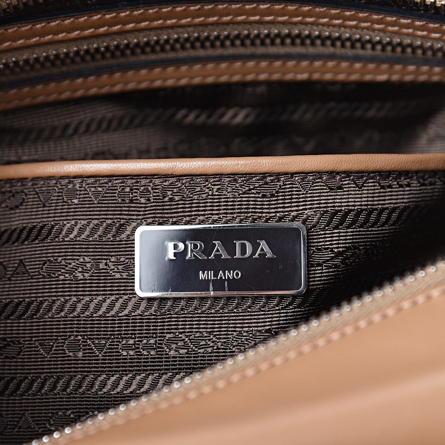 Prada Soft Calf Messenger Bag Caramel 6 of 10