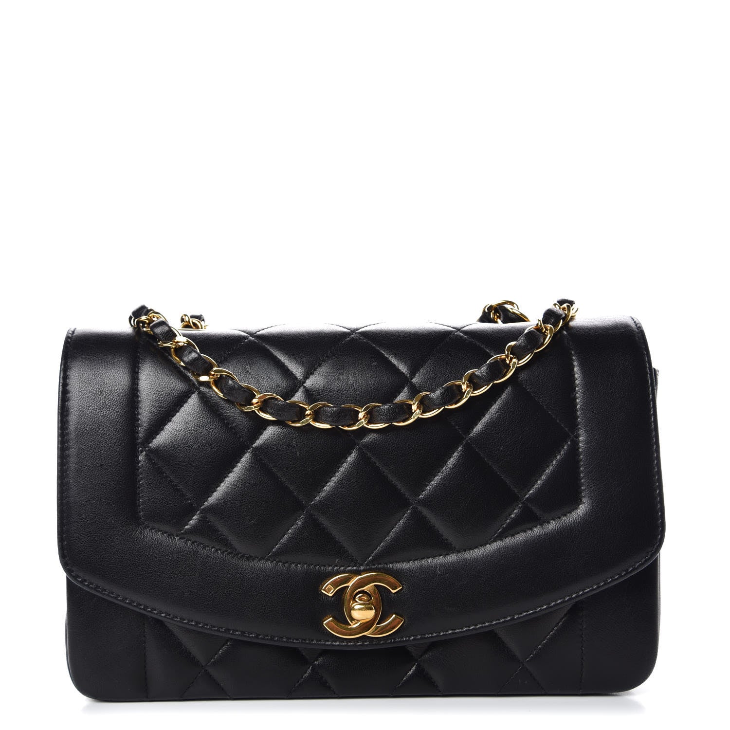 Chanel Lambskin Quilted Small Single Flap Black 1 of 11