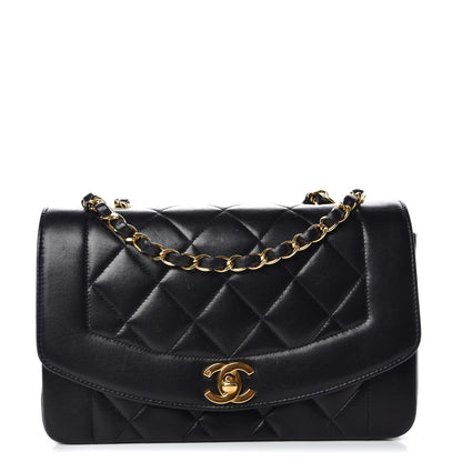 Chanel Lambskin Quilted Small Single Flap Black 1 of 11