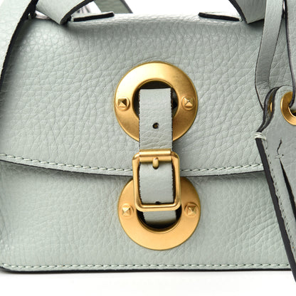 Valentino Garavani Pebbled Calfskin Shoulder Bag Water Green 9 of 10
