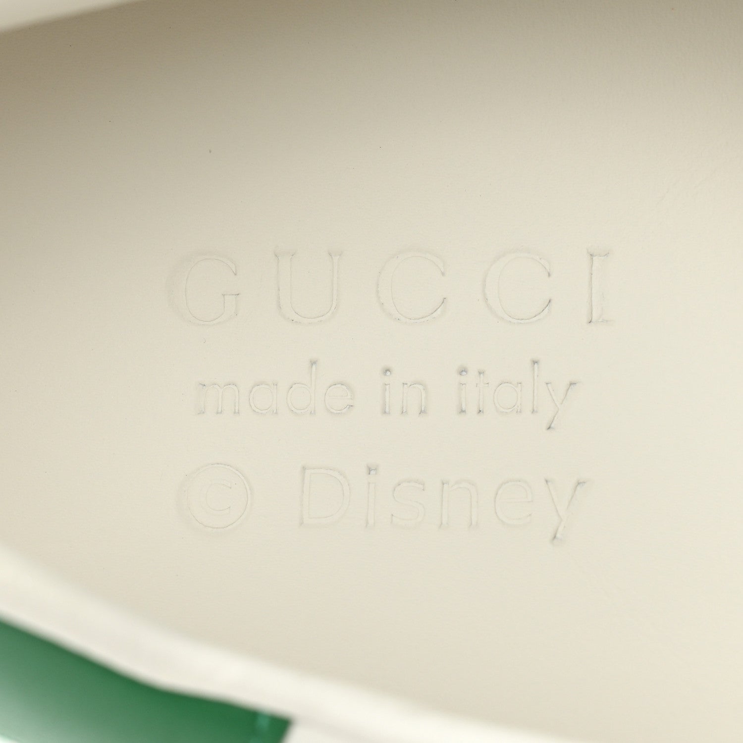 Gucci X DISNEY Calfskin Miro Soft Web Donald Duck Mens Ace Sneakers 14.5 White New Shamarock 8 of 9