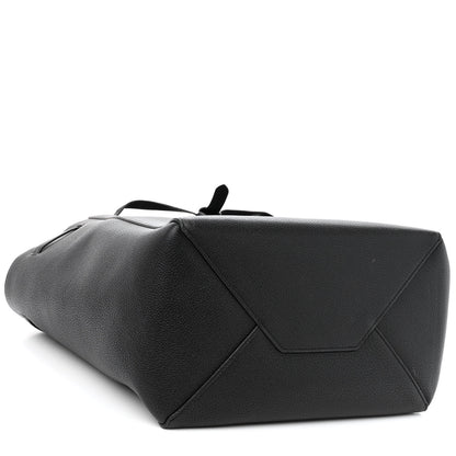 Celine Soft Grained Calfskin Medium Belt Cabas Phantom Black 4 of 9