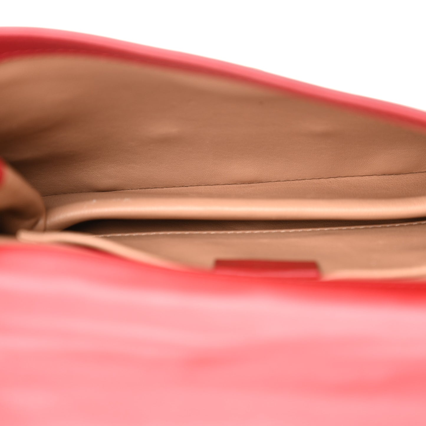 Nappa Pearl Studded Mini Queen Margaret Broadway Shoulder Bag Hibiscus Red