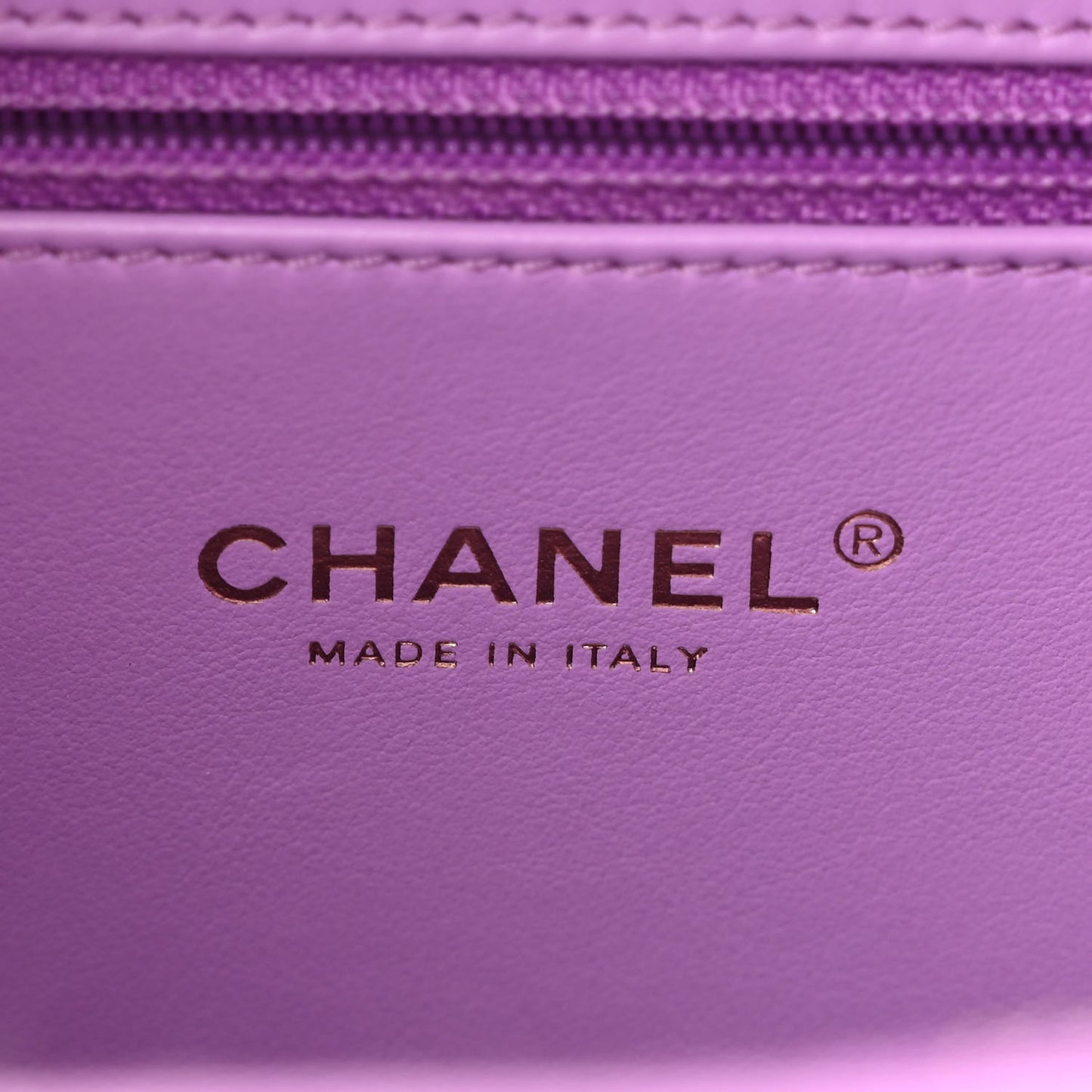 Tweed Quilted Medium CC Filigree Vanity Case Purple Multicolor