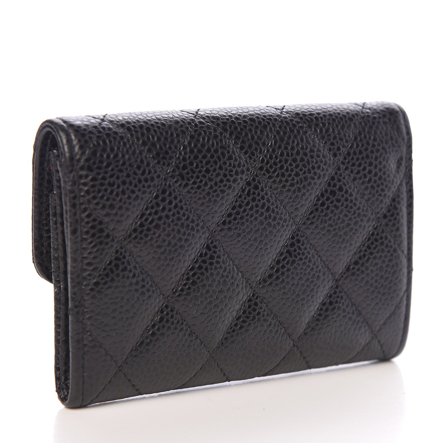 Chanel Caviar Quilted Flap Card Holder Black 3 of 9