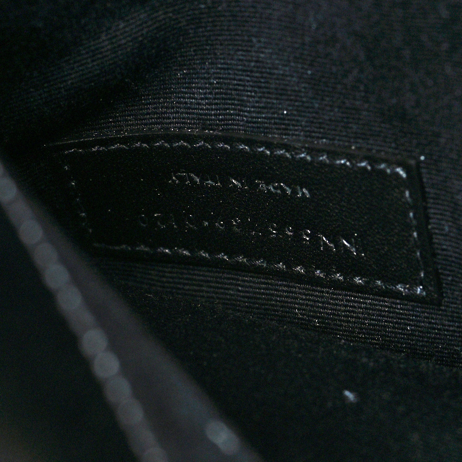 Saint Laurent Smooth Shiny Calfskin Monogram Uptown Pouch Black 8 of 9