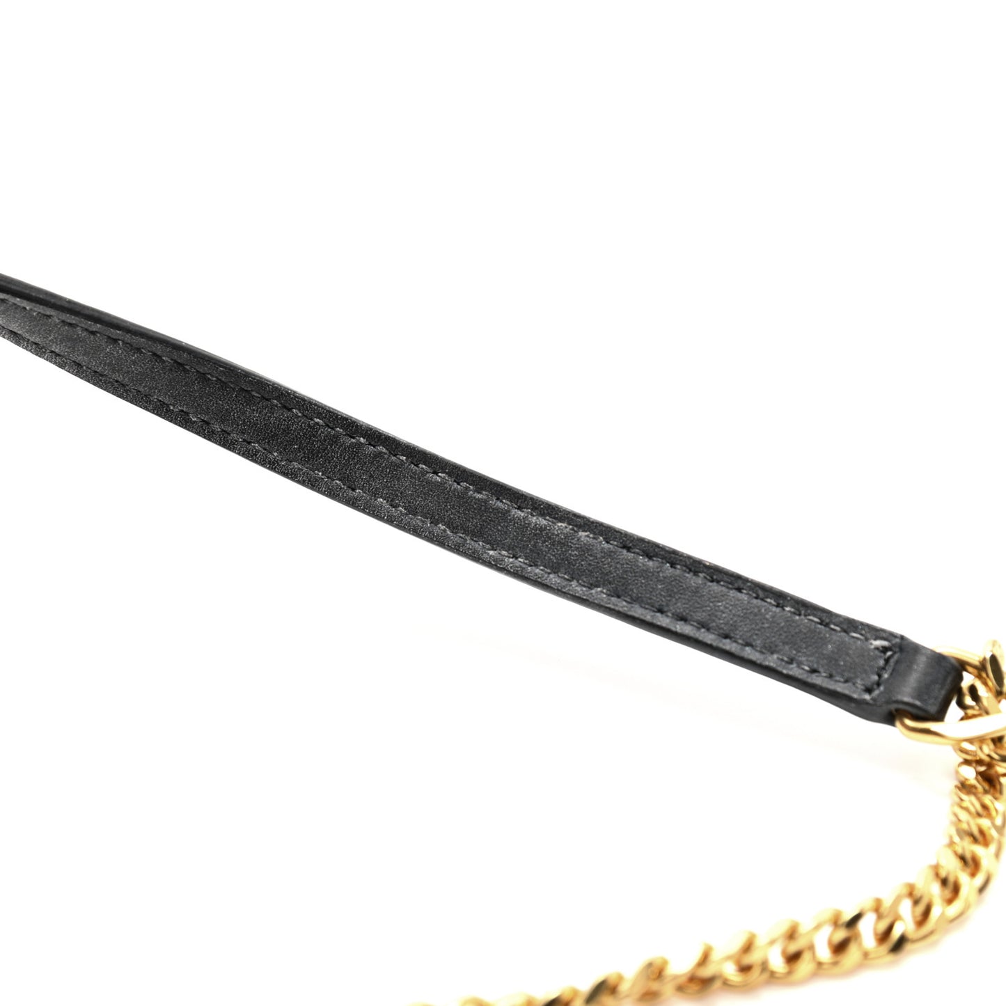 Smooth Calfskin Classic Monogram Kate Tassel Chain Wallet Black
