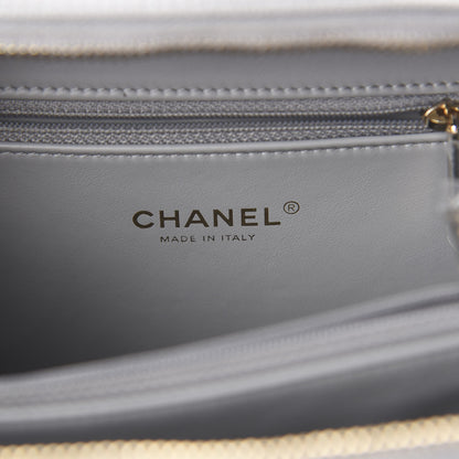 Chanel Caviar Quilted Medium CC Filigree Vanity Case Grey 7 of 9