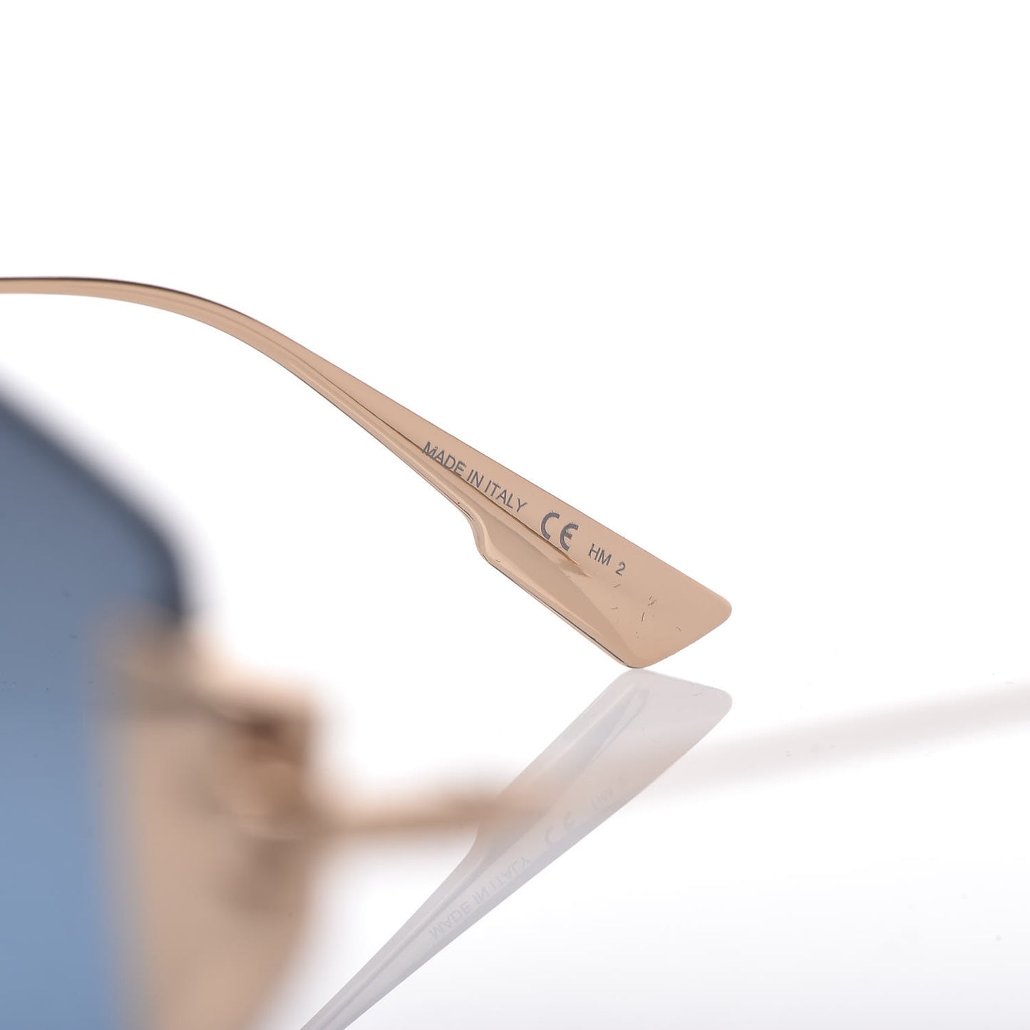 Metal Diorstronger Sunglasses Gold