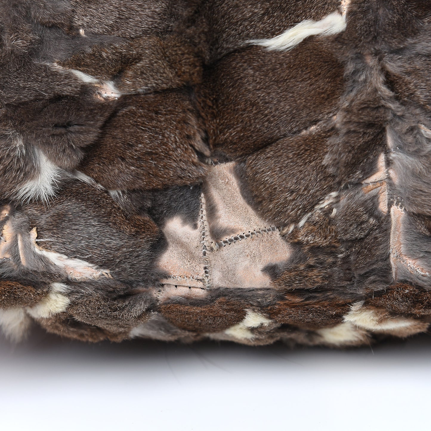 Rabbit Fur Mama Baguette Bag