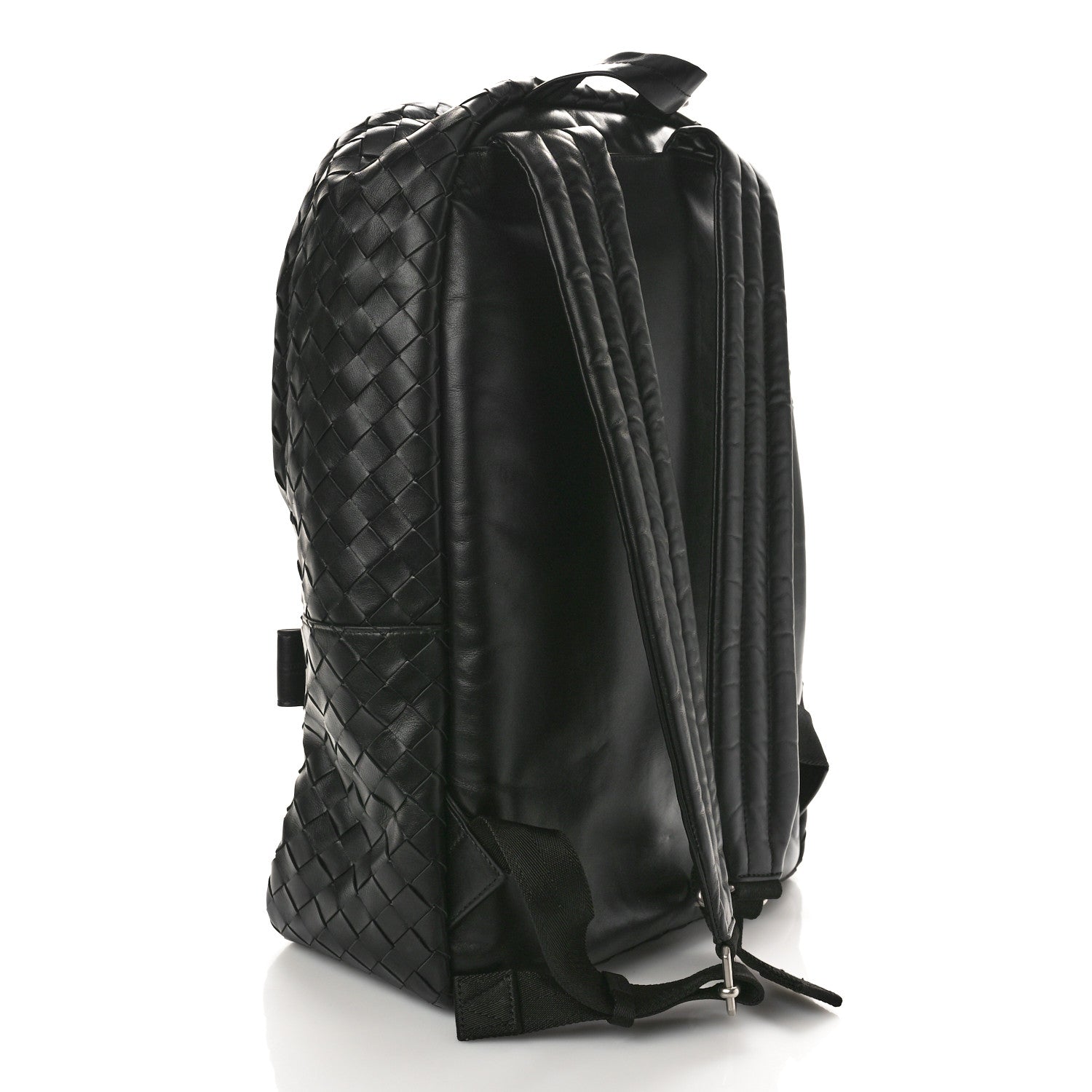 Bottega Veneta Nappa Intrecciato Avenue Backpack Black 3 of 8