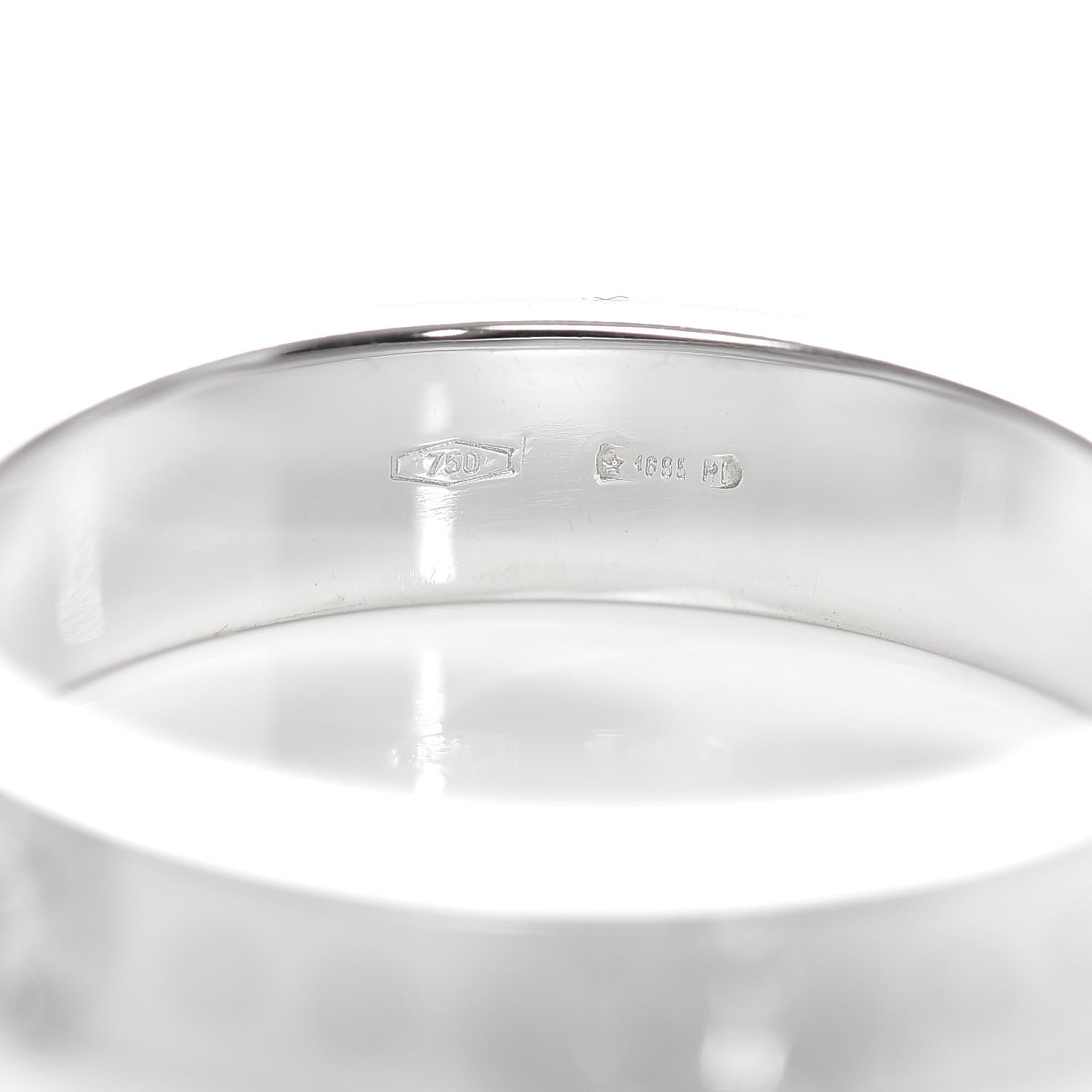 Gucci 18K White Gold 4mm Icon Thin Band Ring 51 5.75 7 of 7
