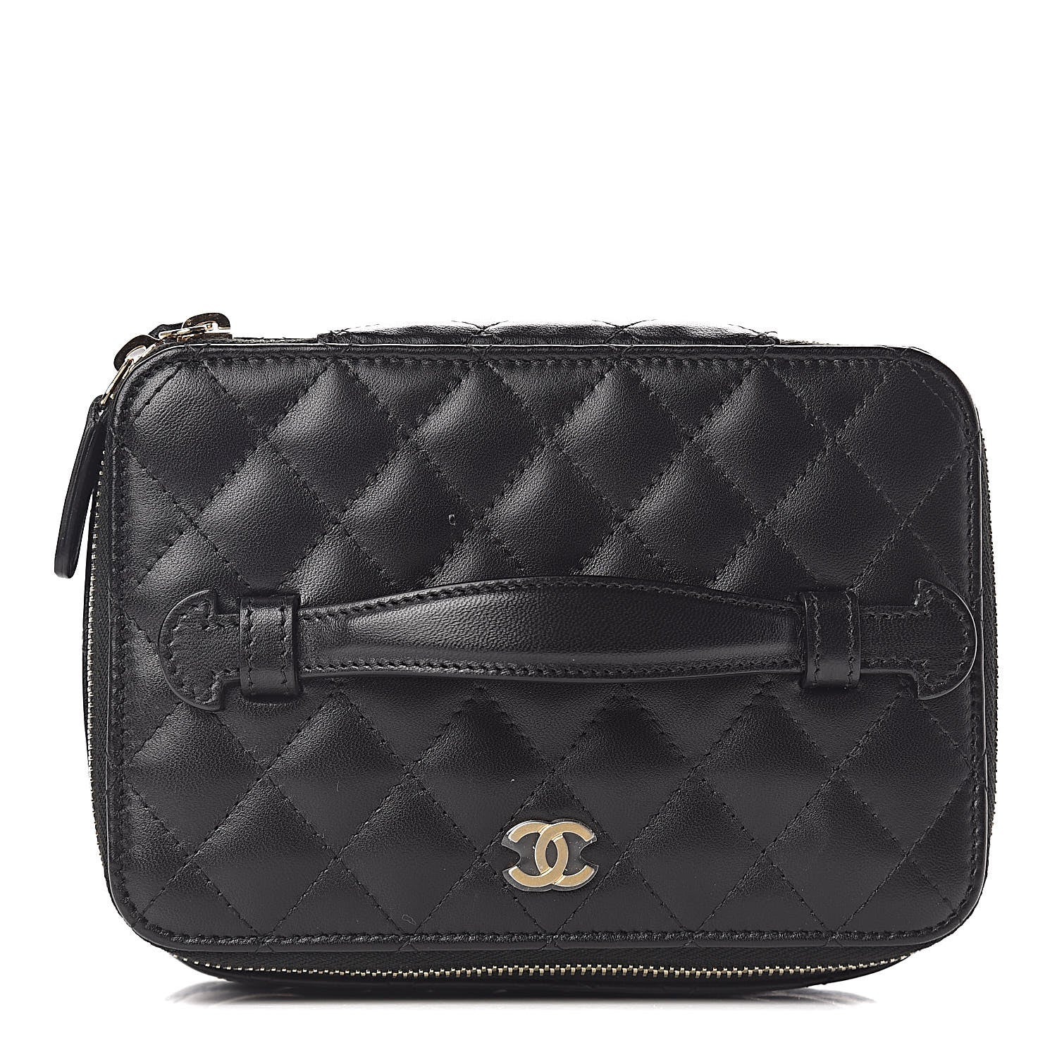 Chanel Lambskin Quilted Jewelry Case Black 11 of 15