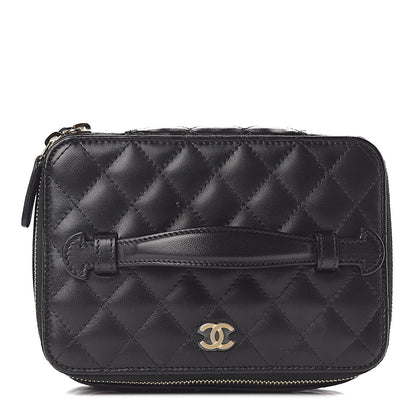 Chanel Lambskin Quilted Jewelry Case Black 11 of 15
