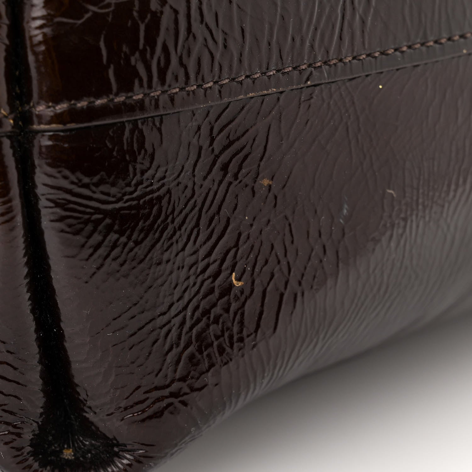 Prada Vernice Sfumata Shoulder Bag Blond Mordore 10 of 14