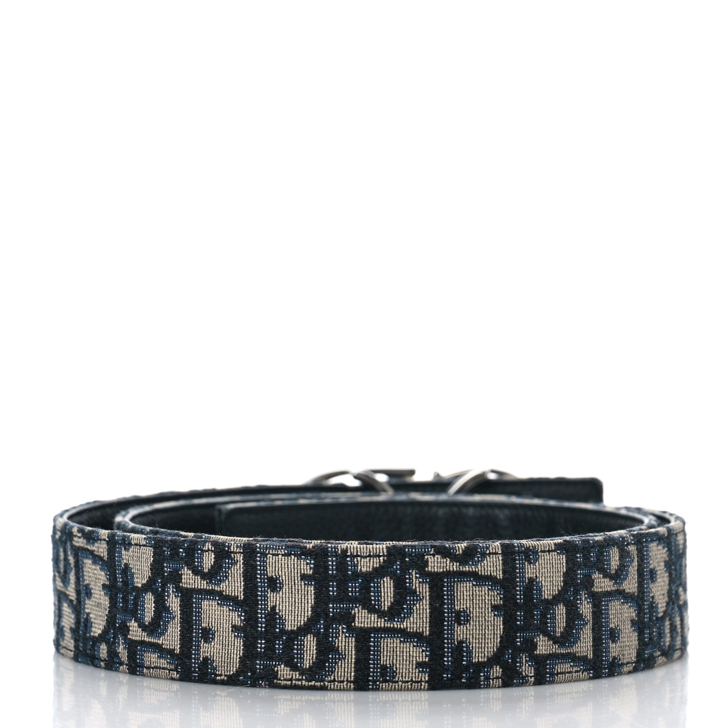 Christian Dior Oblique 35mm Belt 95 38 Blue Multi 2 of 5