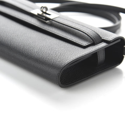 Hermes Epsom Kelly Wallet To Go Black 7 of 10