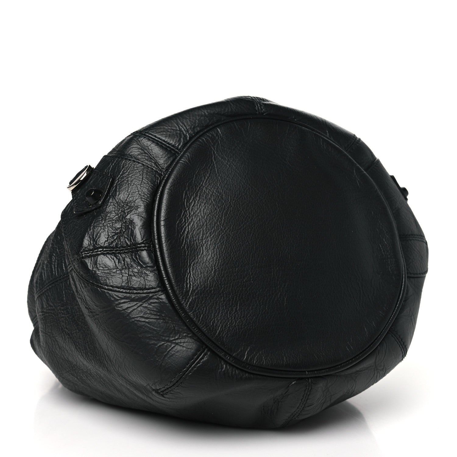 Balenciaga Matte Goatskin Rubber Covered Classic Hardware Mini Pompon Black 5 of 12