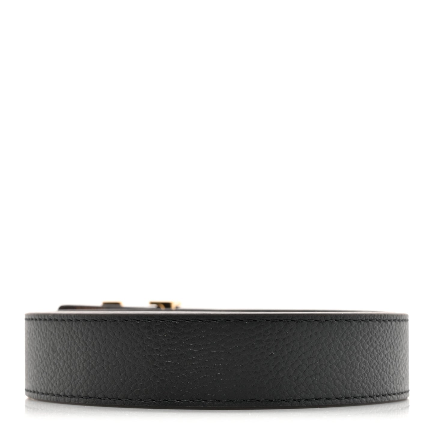 Calfskin Damier Ebene 25mm LV Iconic Reversible Belt 80 32 Black