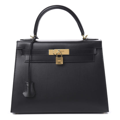 Hermes Tadelakt Kelly Sellier 28 Black 1 of 11
