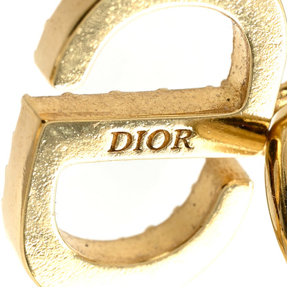Christian Dior Pearl CD Drop Earrings Gold 4 of 4