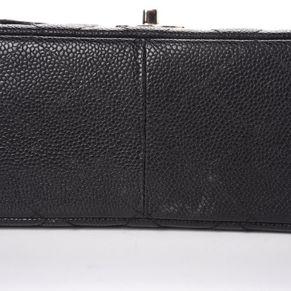 Chanel Caviar Quilted Jumbo Single Flap Black 10 of 11