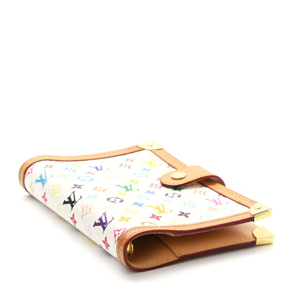 Louis Vuitton Monogram Multicolor Small Ring Agenda Cover White 4 of 8