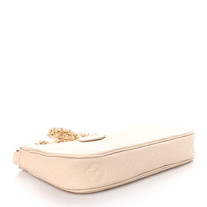 Louis Vuitton Empreinte Monogram Giant Multi Pochette Accessories Mini Pochette Cream 4 of 9