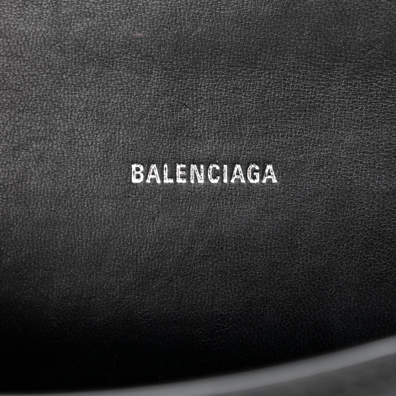 Balenciaga Grained Calfskin Hourglass Top Handle Bag XS Black 6 of 12