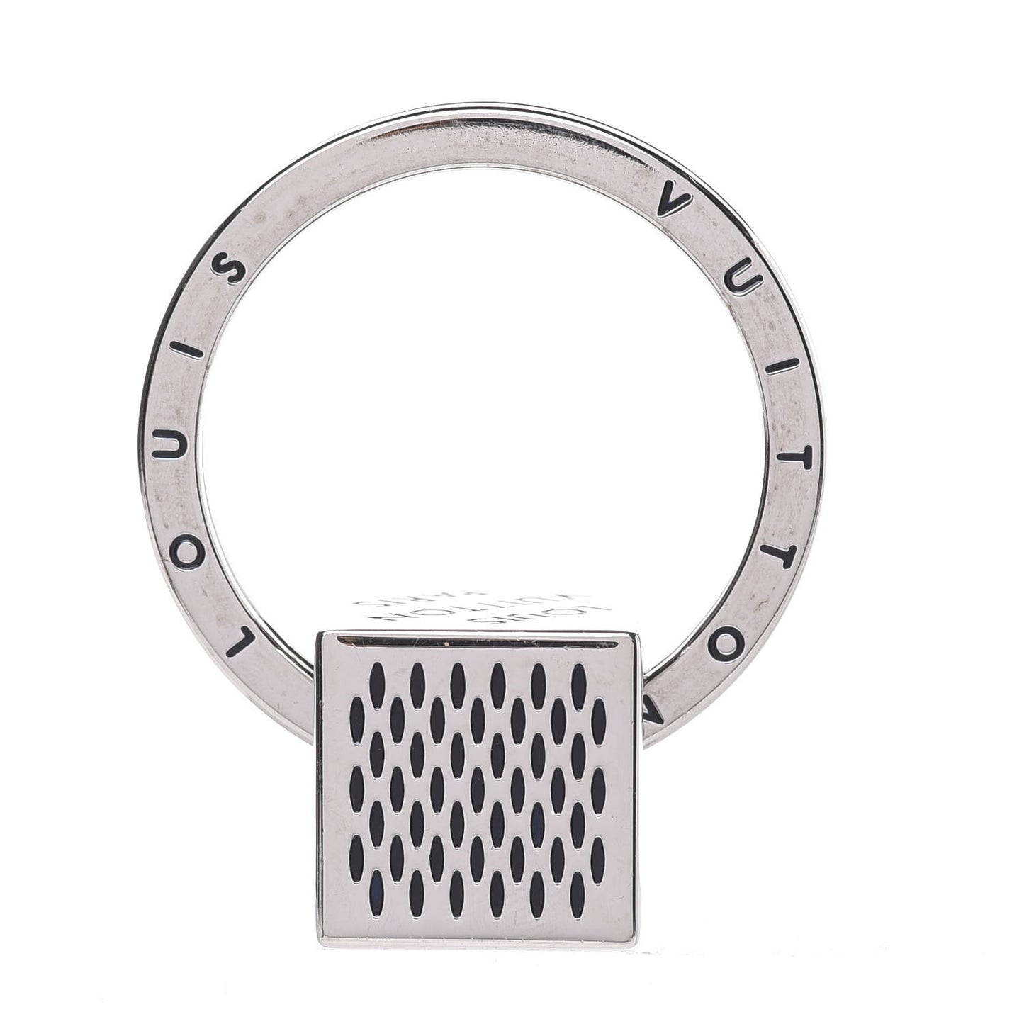 Damier Cube Key Holder Silver